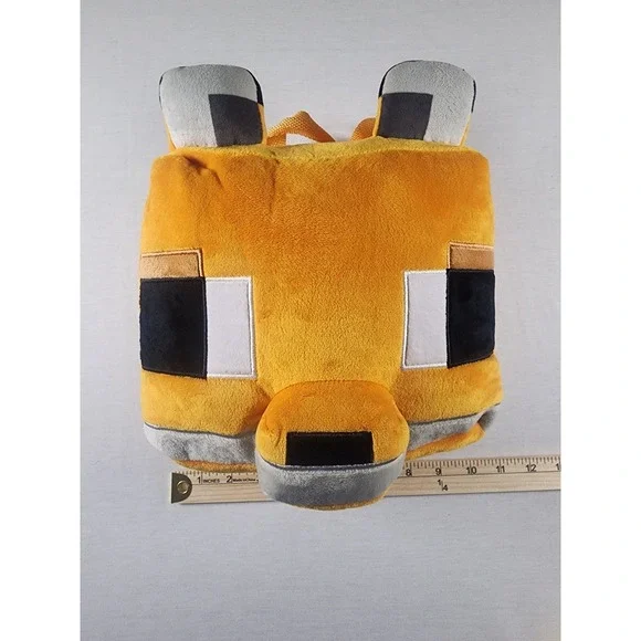 Minecraft Fox Orange Plush Mini Backpack NWT Mojang Official Zipper Child Merch - Picture 5 of 5